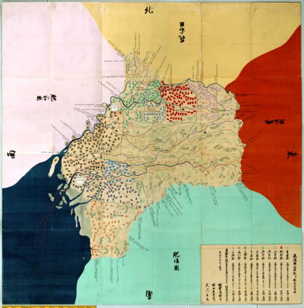 天保9年筑後国図絵　国立公文書館蔵